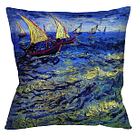 Подушка декоративная Корабли Impressionism in Art варинант исполнения - 1 | Loft Concept в Челябинске