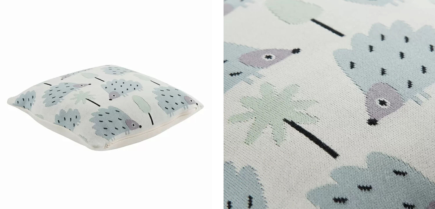 Подушка Blue Hedgehogs Подушка Blue Hedgehogs - Loft-Concept в Челябинске