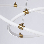 Люстра подвесная с двумя пересекающимися белыми светодиоидными кольцами Luke Lampco Tracer Lamp варинант исполнения - 4 | Loft Concept в Челябинске