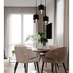 Каскадный светильник с 3-мя плафонами из дымчатого стекла Volta Flos Cascade Hanging Lamp варинант исполнения - 3 | Loft Concept в Челябинске