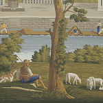 Обои ручная роспись Monuments of Paris Roberts on scenic paper варинант исполнения - 1 | Loft Concept в Челябинске