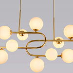 Люстра подвесная с белыми лампами в форме шара Flute варинант исполнения - 2 | Loft Concept в Челябинске