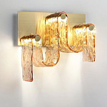 Бра волнистой формы из фактурного стекла Big Wave варинант исполнения - 6 | Loft Concept в Челябинске