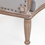 Кресло низкое с мягкой обивкой из велюра на 4-х деревянных ножках Emile Armchair grey варинант исполнения - 4 | Loft Concept в Челябинске