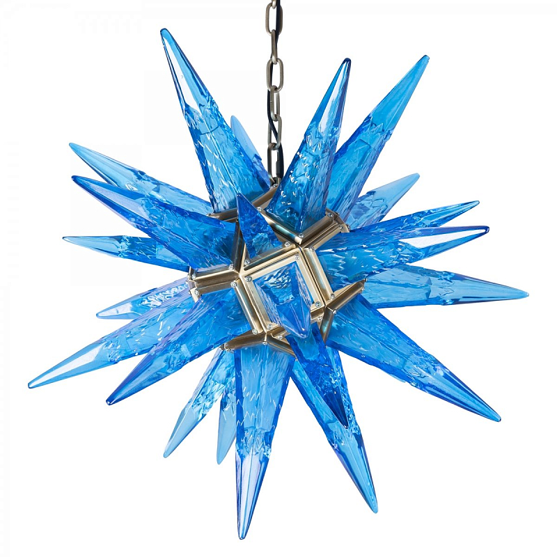 Люстра Chandelier Star Blue Латунь Люстра Chandelier Star Blue Латунь в Челябинске | Loft Concept