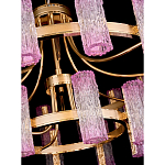 Люстра двухъярусная круглая с текстурными цилиндрическими плафонами Glimpse варинант исполнения - 4 | Loft Concept в Челябинске