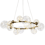 Дизайнерская кольцевая люстра с гирляндой внутри стеклянных плафонов Iona Garland Chandelier 12 варинант исполнения - 1 | Loft Concept в Челябинске