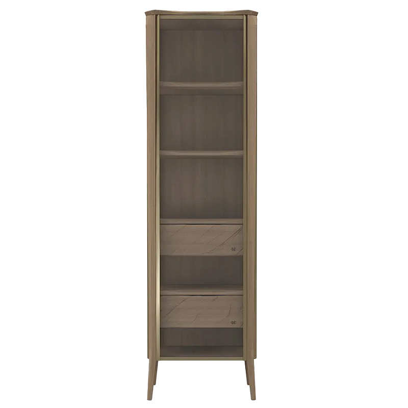 Витрина левая из массива дуба с 5-ю полками и 2-мя ящиками Tasteful Furniture Седой Орех Капучино Венге Витрина левая из массива дуба с 5-ю полками и 2-мя ящиками Tasteful Furniture Седой Орех Капучино Венге в Челябинске | Loft Concept