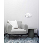 Бра овальной формы белого цвета с 2-мя лампами Lunar Pebbles варинант исполнения - 8 | Loft Concept в Челябинске