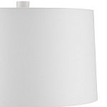 Настольная лампа с корпусом в форме вазы и белым абажуром Lots of Strokes варинант исполнения - 2 | Loft Concept в Челябинске