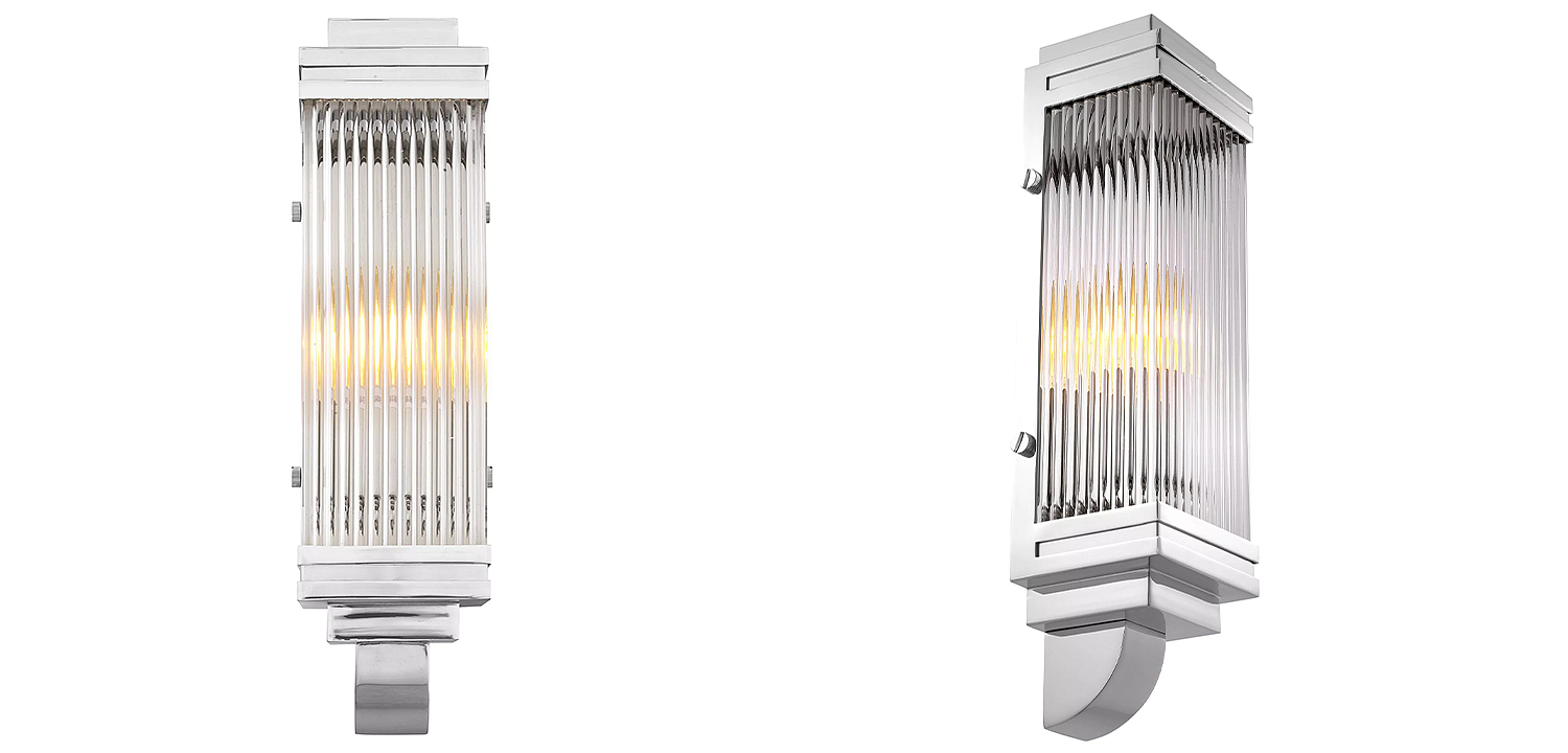 Бра Eichholtz Wall Lamp Bassett Nickel Бра Eichholtz Wall Lamp Bassett Nickel - Loft-Concept в Челябинске