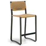 Дизайнерский стул с каркасом из металла с плетеными сиденьем и спинкой GREEN POINT Chair варинант исполнения - 13 | Loft Concept в Челябинске