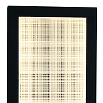 Светодиодное прямоугольное бра из металла черного цвета Lattice Lux варинант исполнения - 2 | Loft Concept в Челябинске