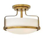 Потолочный светильник с круглым матовым белым плафоном Hinkley варинант исполнения - 5 | Loft Concept в Челябинске