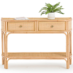 Консоль из плетеного ротанга с ящиками Armelle Rattan Console варинант исполнения - 1 | Loft Concept в Челябинске