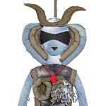 Кукла из джинсовой одежды и армейских палаток Rusalka Jeans&Tents варинант исполнения - 2 | Loft Concept в Челябинске