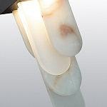 Подвесной светильник с белыми вертикальными элементами Alabaster Totem варинант исполнения - 5 | Loft Concept в Челябинске