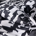 Мебельная ткань Жаккард черно-белый принт 145 см T2-126 варинант исполнения - 2 | Loft Concept в Челябинске