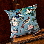 Подушка декоративная с изображением птицы в саду Chinoiserie Birds in the Garden Cushion варинант исполнения - 2 | Loft Concept в Челябинске