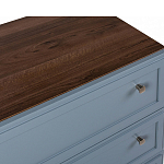 Комод серый из массива бука с 3-мя ящиками Wenge Light варинант исполнения - 2 | Loft Concept в Челябинске