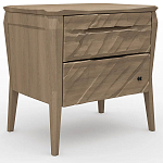 Тумба прикроватная из массива дуба с 2-мя ящиками Tasteful Furniture варинант исполнения - 1 | Loft Concept в Челябинске