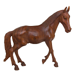 Статуэтка из дерева суар дикая лошадь Wild Horses варинант исполнения - 4 | Loft Concept в Челябинске