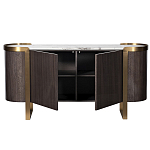 Комод  округлой формы с дверцами Chest of Precious Breed варинант исполнения - 1 | Loft Concept в Челябинске