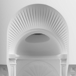 Встраиваемый в стену гипсовый светильник под покраску с арками и рельефными колоннами Antiquity Athena варинант исполнения - 6 | Loft Concept в Челябинске