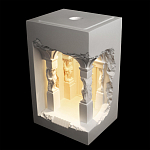 Встраиваемый в стену гипсовый светильник под покраску с колоннами и арками в античном стиле Antiquity Athena варинант исполнения - 3 | Loft Concept в Челябинске