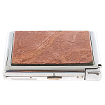 Портсигар на 20 сигарет с газовой зажигалкой из натурального камня Яшма Stone Cigarettes Cases варинант исполнения - 1 | Loft Concept в Челябинске