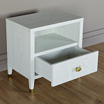 Прикроватная тумбочка с полкой Elsa Dreams White варинант исполнения - 2 | Loft Concept в Челябинске