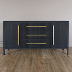 Буфет Primo с тремя ящиками и двумя фасадами Черный дуб варинант исполнения - 1 | Loft Concept в Челябинске
