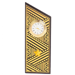 Часы подарочные настольные в виде погона Генерала из натурального камня Змеевик Gold Military Clock варинант исполнения - 7 | Loft Concept в Челябинске