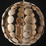 Люстра в форме шара с декором из круглых декоративных элементов Texture Discs варинант исполнения - 3 | Loft Concept в Челябинске