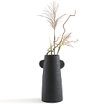 Ваза Serené Ceramic Vase Черная варинант исполнения - 3 | Loft Concept в Челябинске