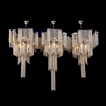 Люстра большая из золотистых металлических цепочек Atlantis Chain варинант исполнения - 3 | Loft Concept в Челябинске