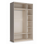 Шкаф трёхдверный с 2-мя зеркальными дверками Satin Furniture варинант исполнения - 4 | Loft Concept в Челябинске