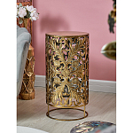 Столик приставной с цветочной резной фактурой Madagascar варинант исполнения - 5 | Loft Concept в Челябинске