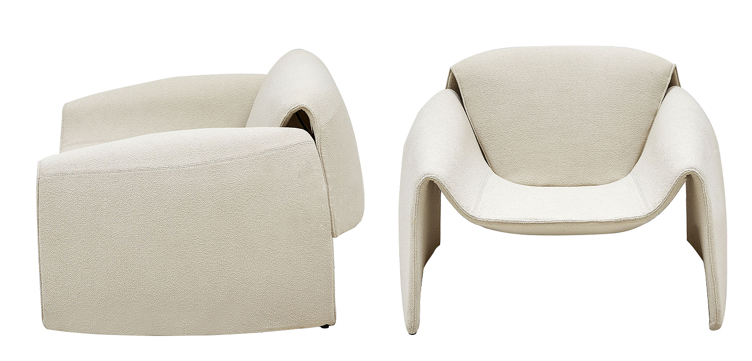 Кресло бежевое в стиле минимализм Chani Beige Armchair Кресло бежевое в стиле минимализм Chani Beige Armchair - Loft-Concept в Челябинске