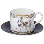 Чайный сервиз из фарфора с изображением лошадей на 6 персон 14 предметов Porcelain Horse Set варинант исполнения - 2 | Loft Concept в Челябинске