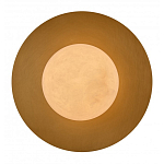 Бра круглое с плафоном из натурального камня на латунном основании Cryptocrystalline Stone варинант исполнения - 2 | Loft Concept в Челябинске