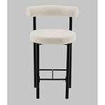 Стул полубарный Floreo букле молочный варинант исполнения - 4 | Loft Concept в Челябинске