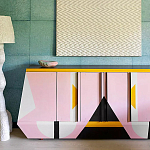 Дизайнерский комод с геометрическим рисунком Arredi варинант исполнения - 3 | Loft Concept в Челябинске