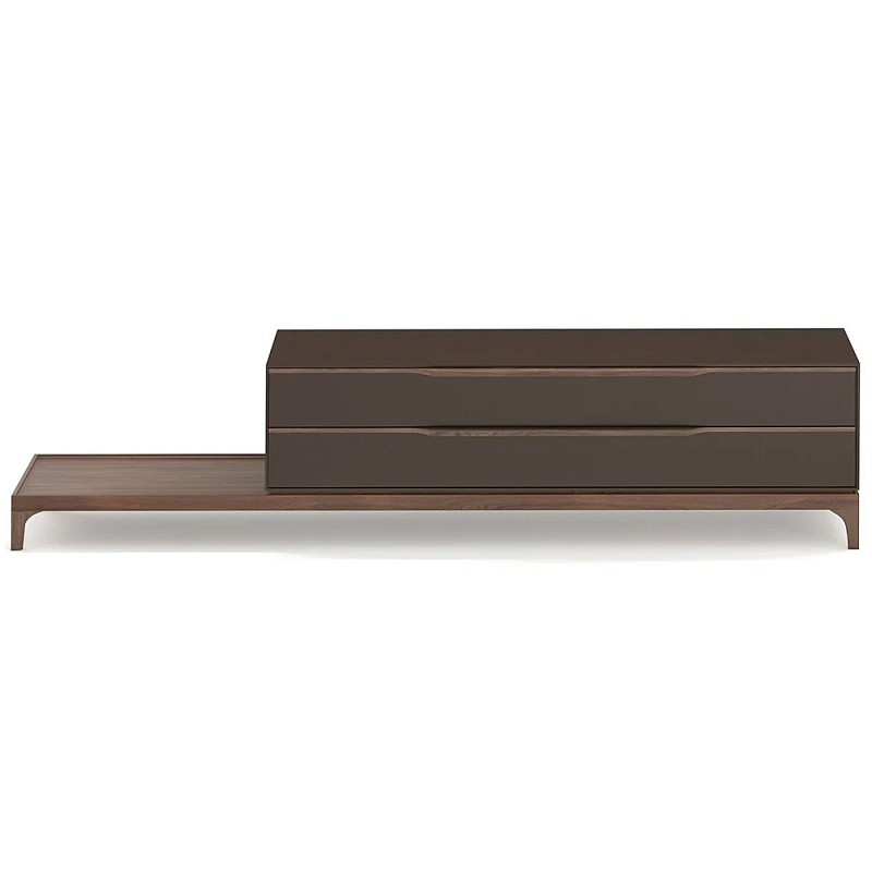 ТВ-тумба  из орехового дерева Marco Wooden TV Stand Коричневый в Челябинске | Loft Concept 