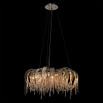 Люстра круглая подвесная с металлическими дугами и длинными цепочками 80 см Atlantis Chain варинант исполнения - 3 | Loft Concept в Челябинске