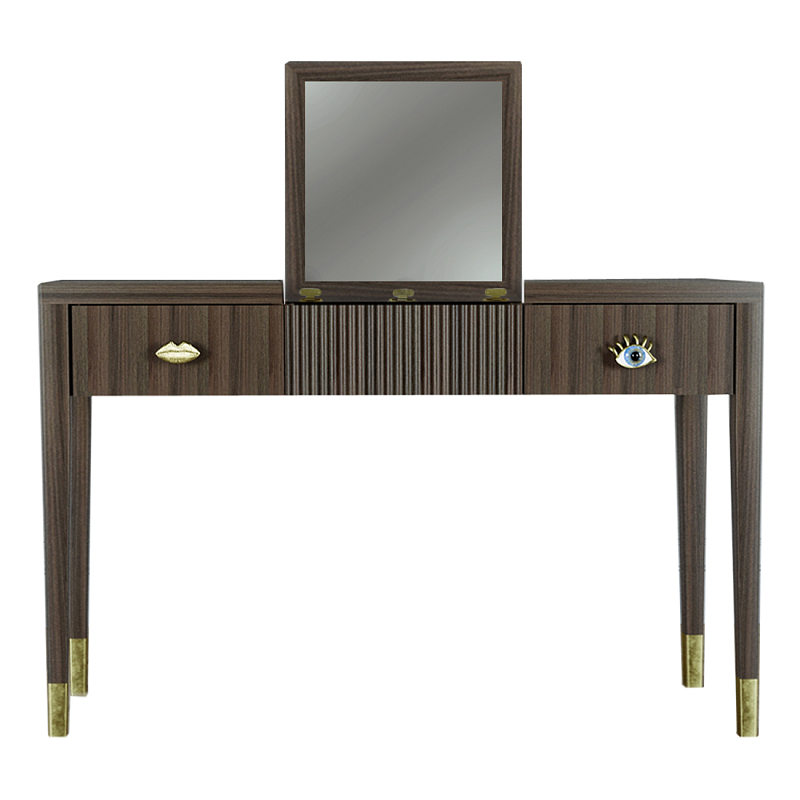 Туалетный стол - Трельяж Elsa Dreams Walnut 120 см Орех Туалетный стол - Трельяж Elsa Dreams Walnut 120 см Орех в Челябинске | Loft Concept