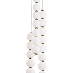 Подвесной светильник с плафонами в виде шаров из акрила Pearls Suspension Brass Cascade Hanging Lamp варинант исполнения - 2 | Loft Concept в Челябинске