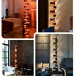 Торшер с каркасом из множества полок Links варинант исполнения - 3 | Loft Concept в Челябинске