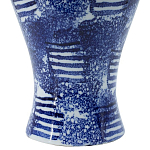 Ваза из фарфора сине-белого цвета Blue & White Ornament  варинант исполнения - 3 | Loft Concept в Челябинске