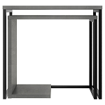 Комплект из 2-х приставных столов серого цвета из дерева ZIGOSH RETRO GREY варинант исполнения - 1 | Loft Concept в Челябинске